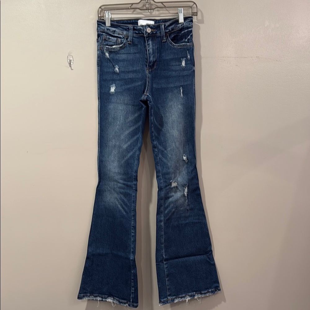 Women's Distressed Flare Jeans